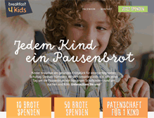 Tablet Screenshot of breakfast4kids.de